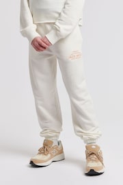 Jack Wills Girls Huntston Loose Fit White Joggers - Image 2 of 7