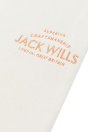 Jack Wills Girls Huntston Loose Fit White Joggers - Image 7 of 7