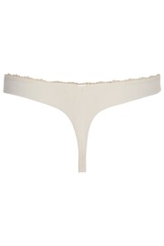 Calvin Klein White Plain Single Thong - Image 5 of 6