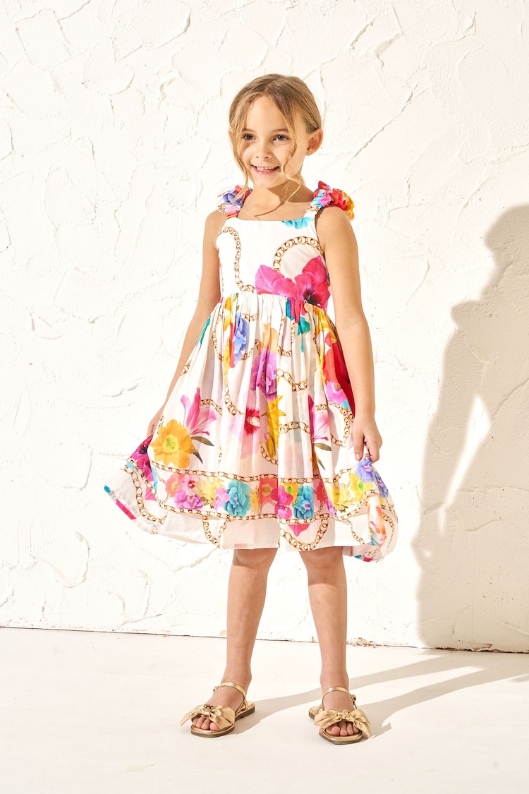 Angel & Rocket 100% Cotton Multi Katie Tiered Print Dress - Image 1 of 6