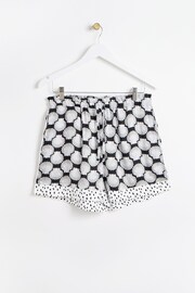 Oliver Bonas Black Shells Top and Shorts Pyjamas Set - Image 5 of 8