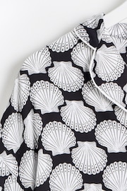 Oliver Bonas Black Shells Top and Shorts Pyjamas Set - Image 6 of 8