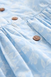 Blue Floral Button Through Summer Dress (3mths-8yrs) - Image 6 of 6