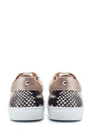 Moda in Pelle Slim Natural Braidie Sole Lace-Up Trainers - Image 3 of 4