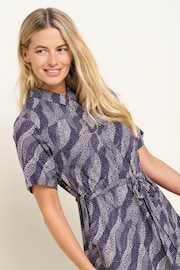 Brakeburn Blue Flowing Dots Shirt Dress - Image 5 of 5