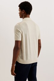 Ted Baker Natural T Colour Block Polo Shirt - Image 3 of 6