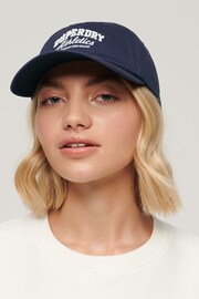 Superdry Blue Graphic Baseball Cap - Image 4 of 4