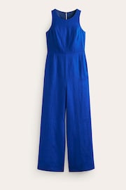 Boden Blue Carla Linen Jumpsuit - Image 5 of 5