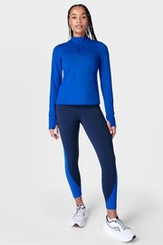 Sweaty Betty Lightning Navy Blue 7/8 Length Power Workout Colour Curve Leggings - Image 3 of 7