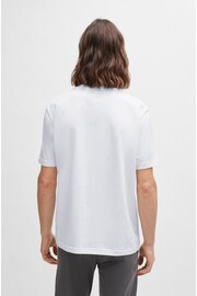 BOSS White Regular-Fit T-Shirt in Cotton With Seasonal Artwork - Image 2 of 5