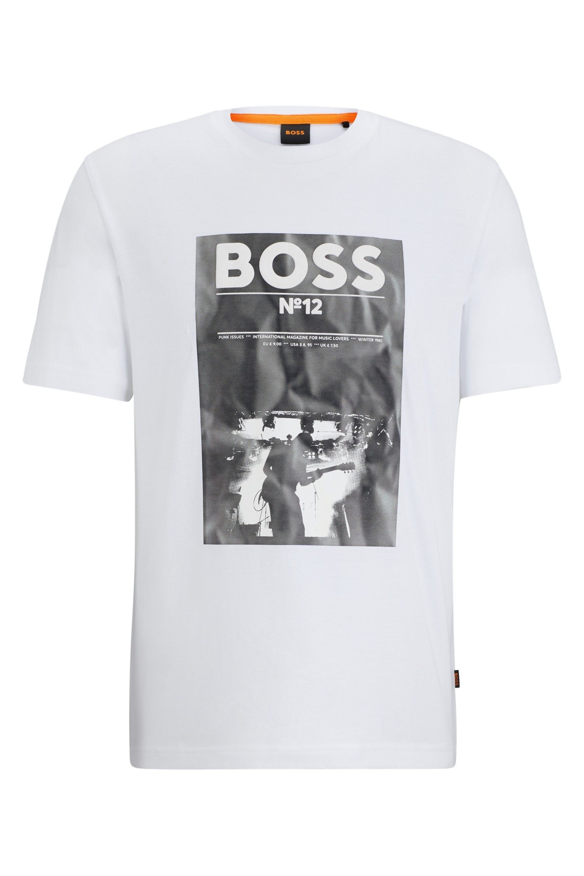 BOSS White Regular-Fit T-Shirt in Cotton With Seasonal Artwork - Image 5 of 5