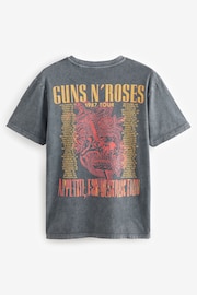 Charcoal Grey Guns N' Roses Regular Fit Band Graphic T-Shirt - Image 6 of 8