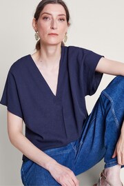 Monsoon Viola V-Neck Pintuck Blouses - Image 1 of 4