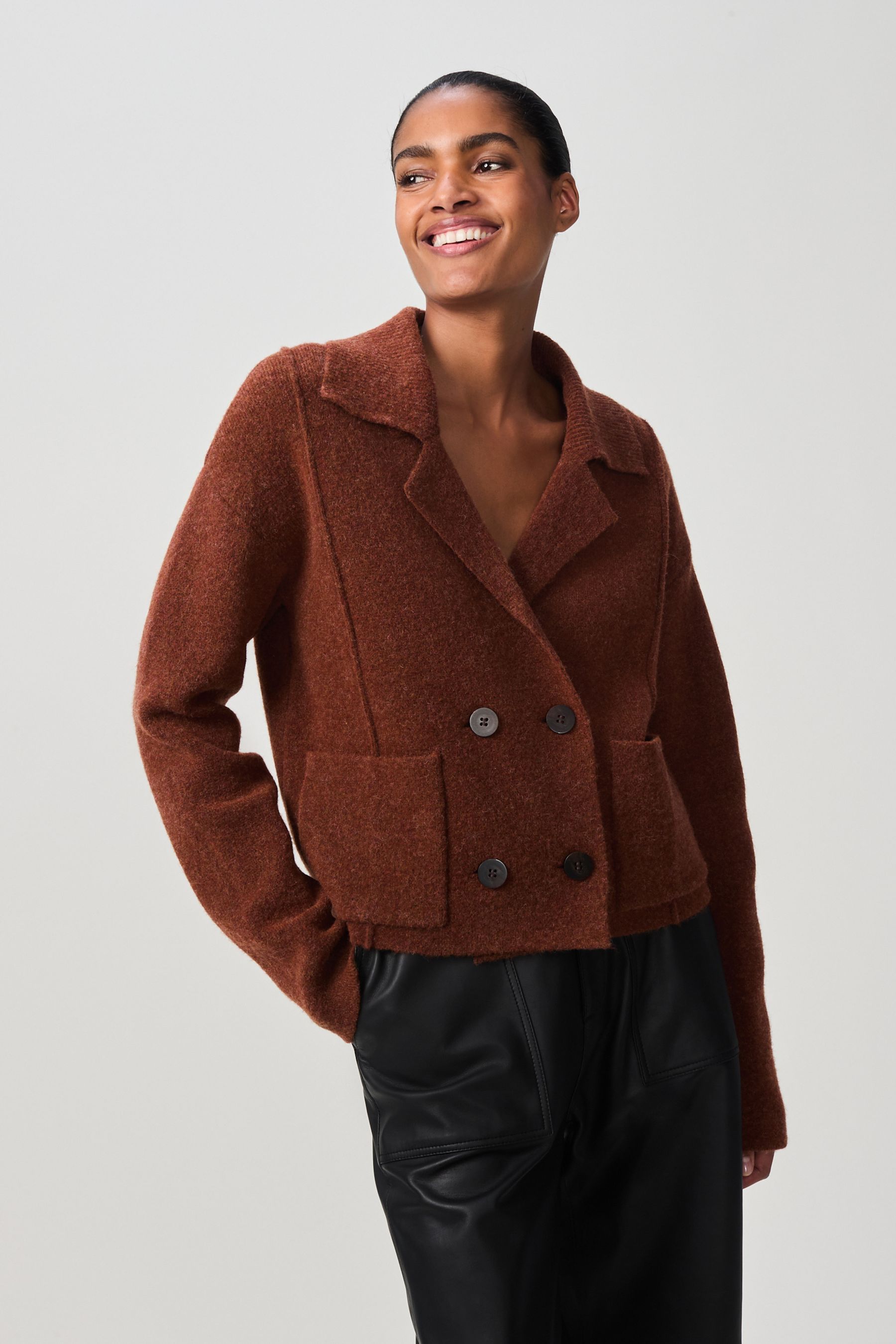 Knit blazer cardigan hotsell