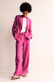 Boden Pink Marylebone Linen Blazer - Image 4 of 5