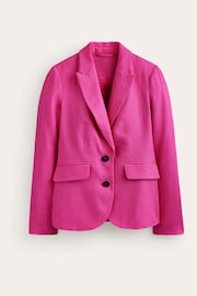 Boden Pink Marylebone Linen Blazer - Image 5 of 5