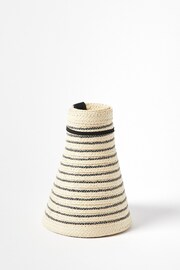 Oliver Bonas Striped Foldable Visor White Hat - Image 2 of 7