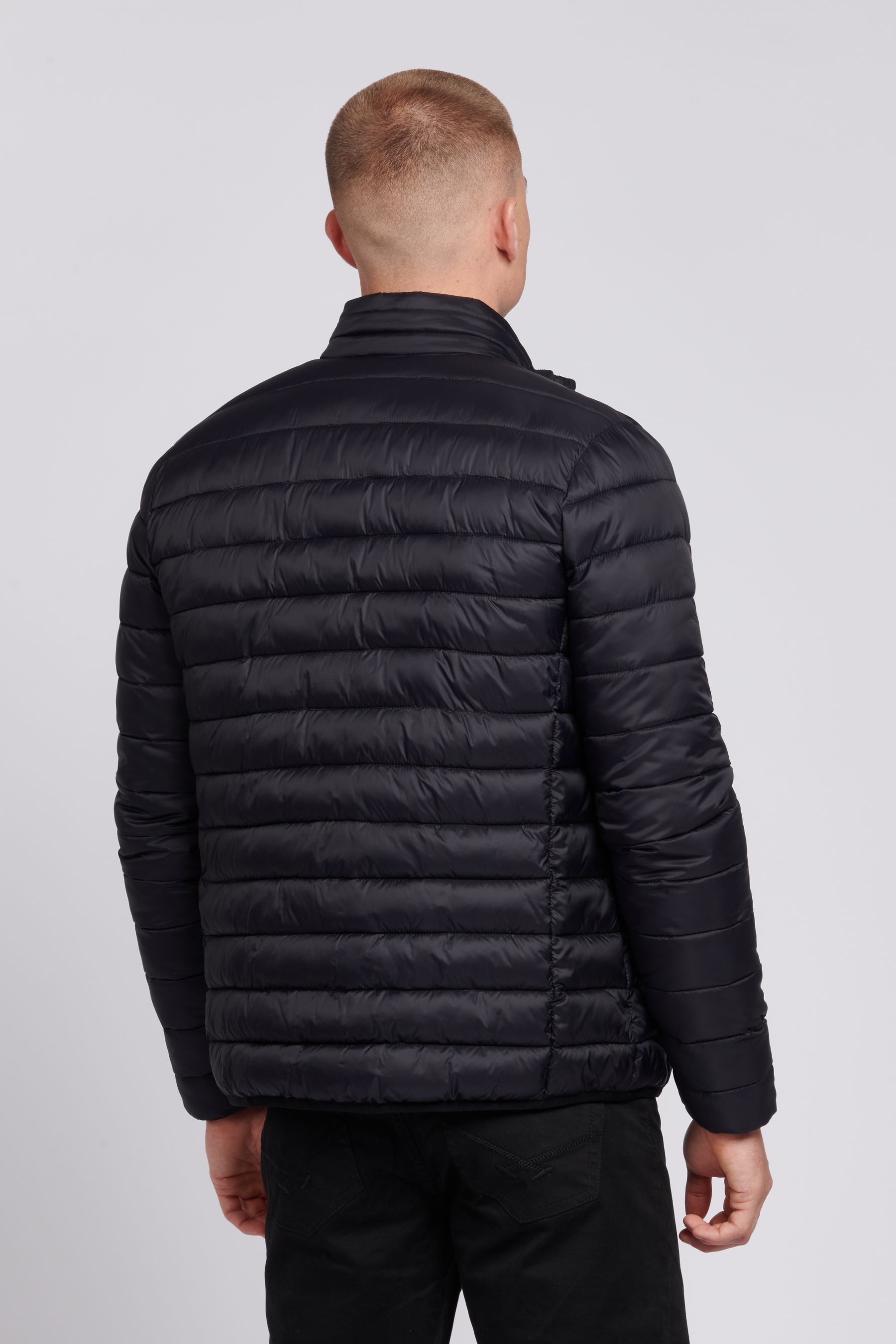 Buy U.S. Polo Assn. Black Lightweight Mens Bound Quilted Jacket from Next Luxembourg