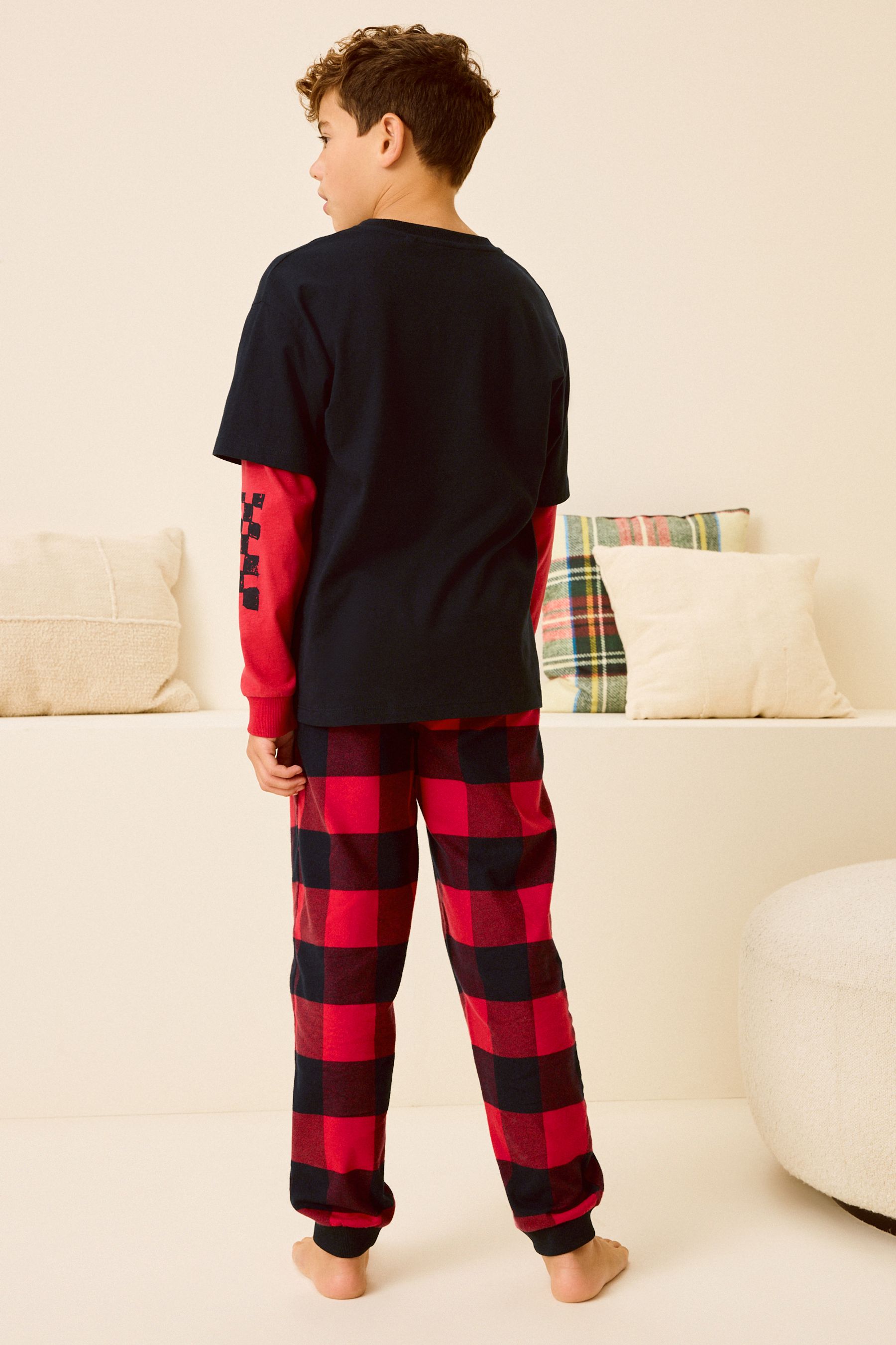 Black and red check pyjamas 2025