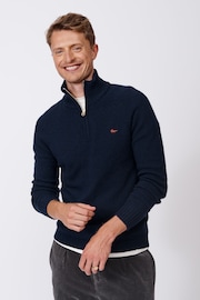 Aubin Bream Zip Neck Wool Jumper - Image 1 of 6