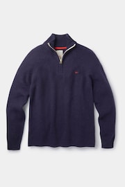 Aubin Bream Zip Neck Wool Jumper - Image 6 of 6