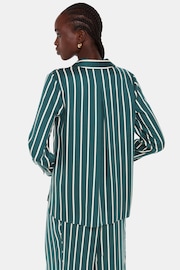 Whistles Petite Green/Multi Alex Stripe Shirt - Image 2 of 5