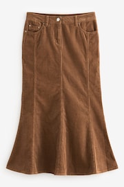 Brown Cord Midi Skirt - Image 6 of 8