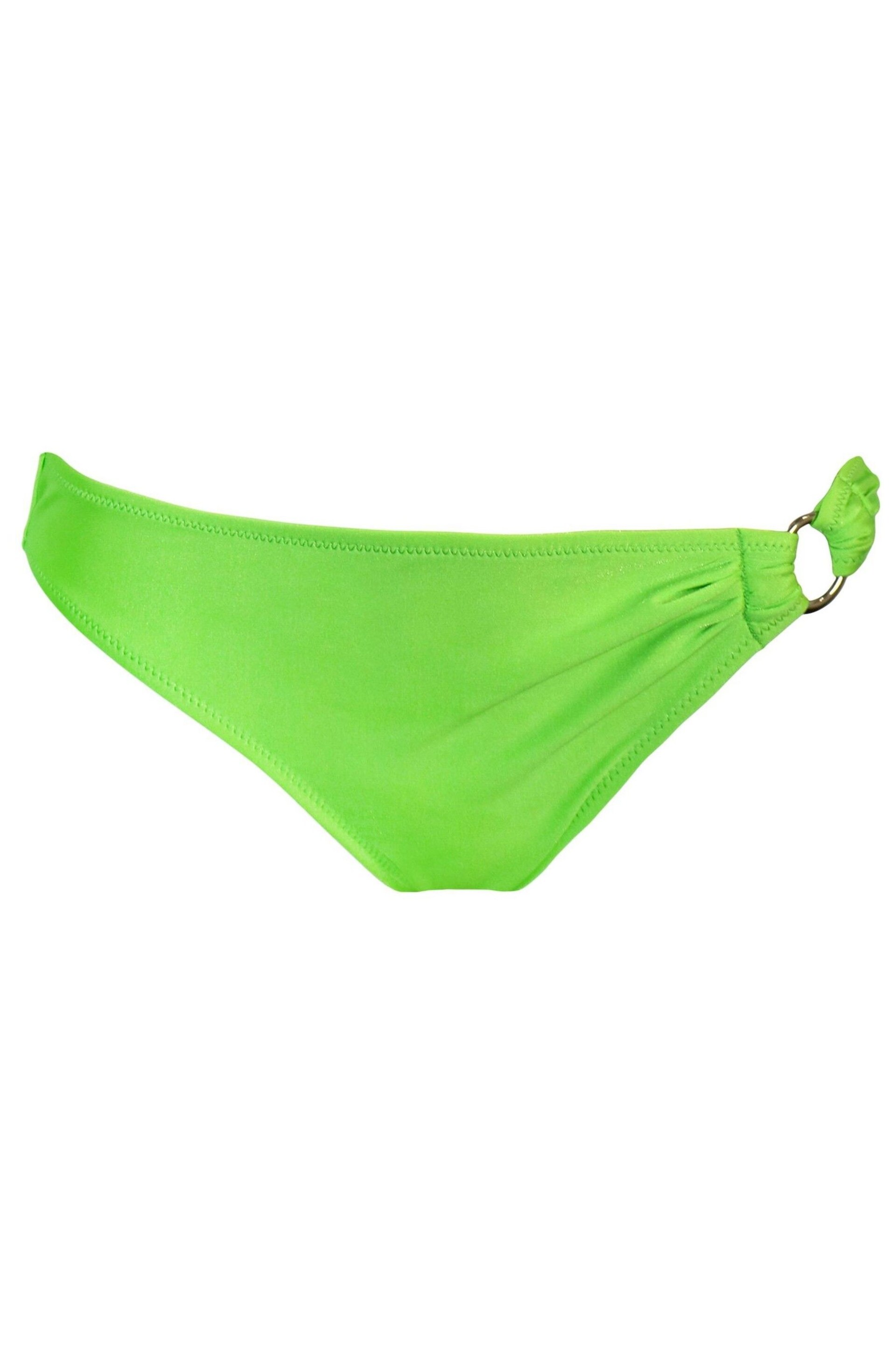 Pour Moi Green Samoa Ring Detail Bikini Bottoms - Image 3 of 4