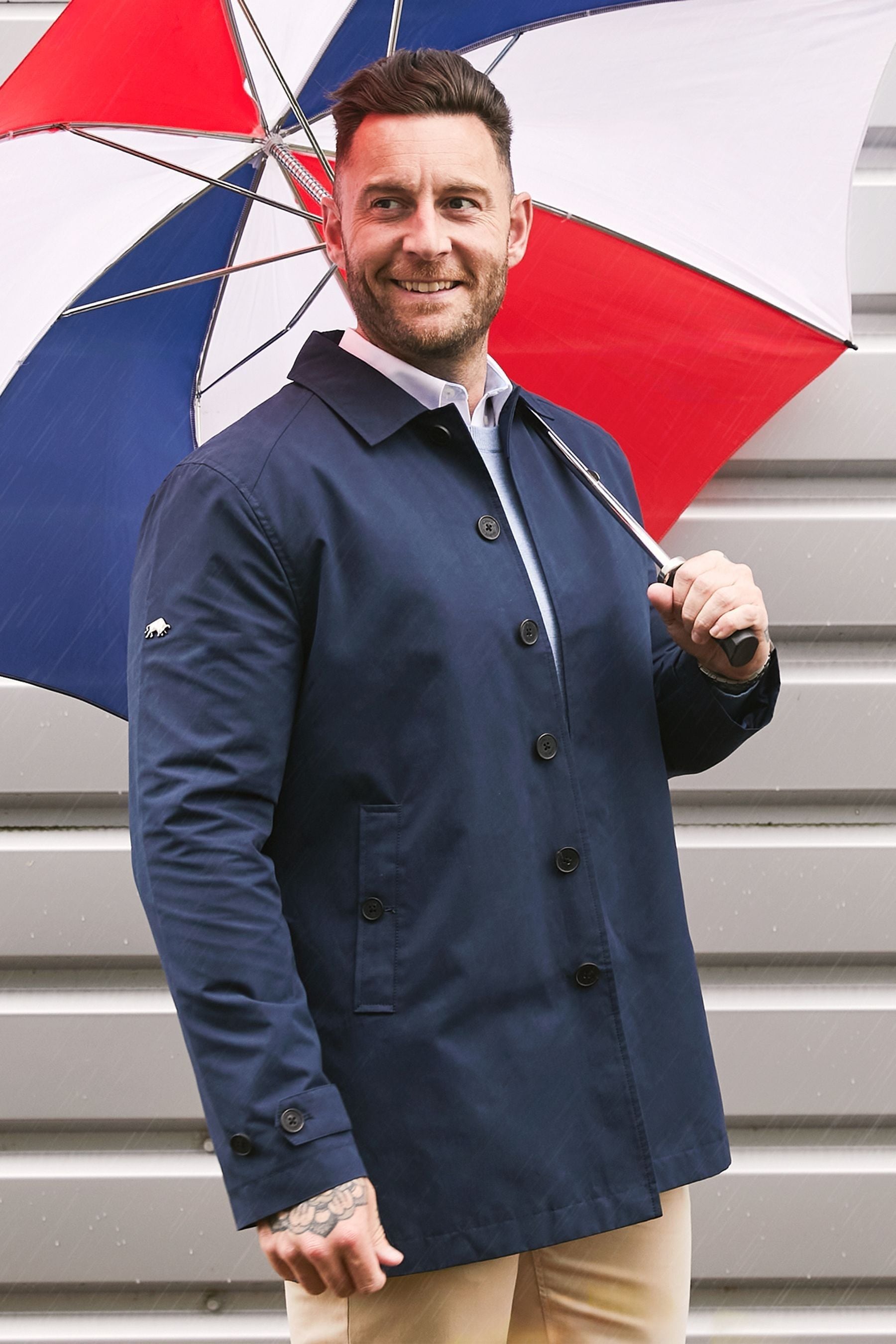Buy Raging Bull Blue Car Coat from Next Luxembourg