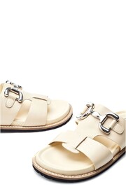 Moda in Pelle Olette Snaffle Trim H Band Footbed Sandals - Image 5 of 5