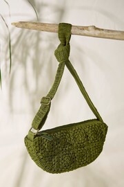 FatFace Green Lettie Macrame Sling Bag - Image 3 of 3