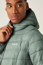 Regatta Green Hooded Hillpack II Lightweight Padded Jacket - Image 4 of 7