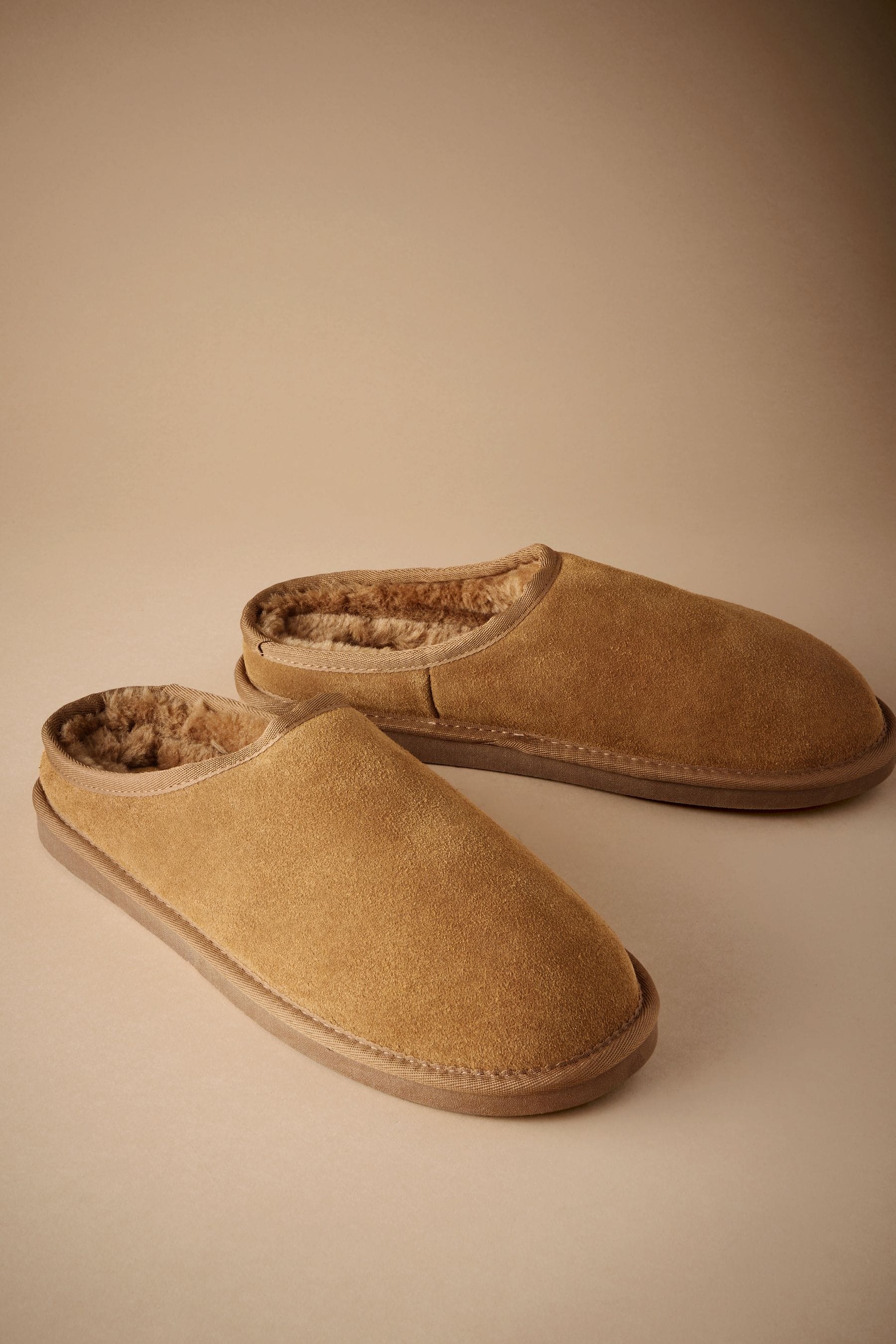Suede mule slippers mens deals