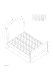 Chunky Weave Dove Grey Josie With Footend Bed Frame - Image 4 of 7