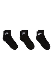 Nike Black Everyday Essentials Socks 3 Pack - Image 3 of 4