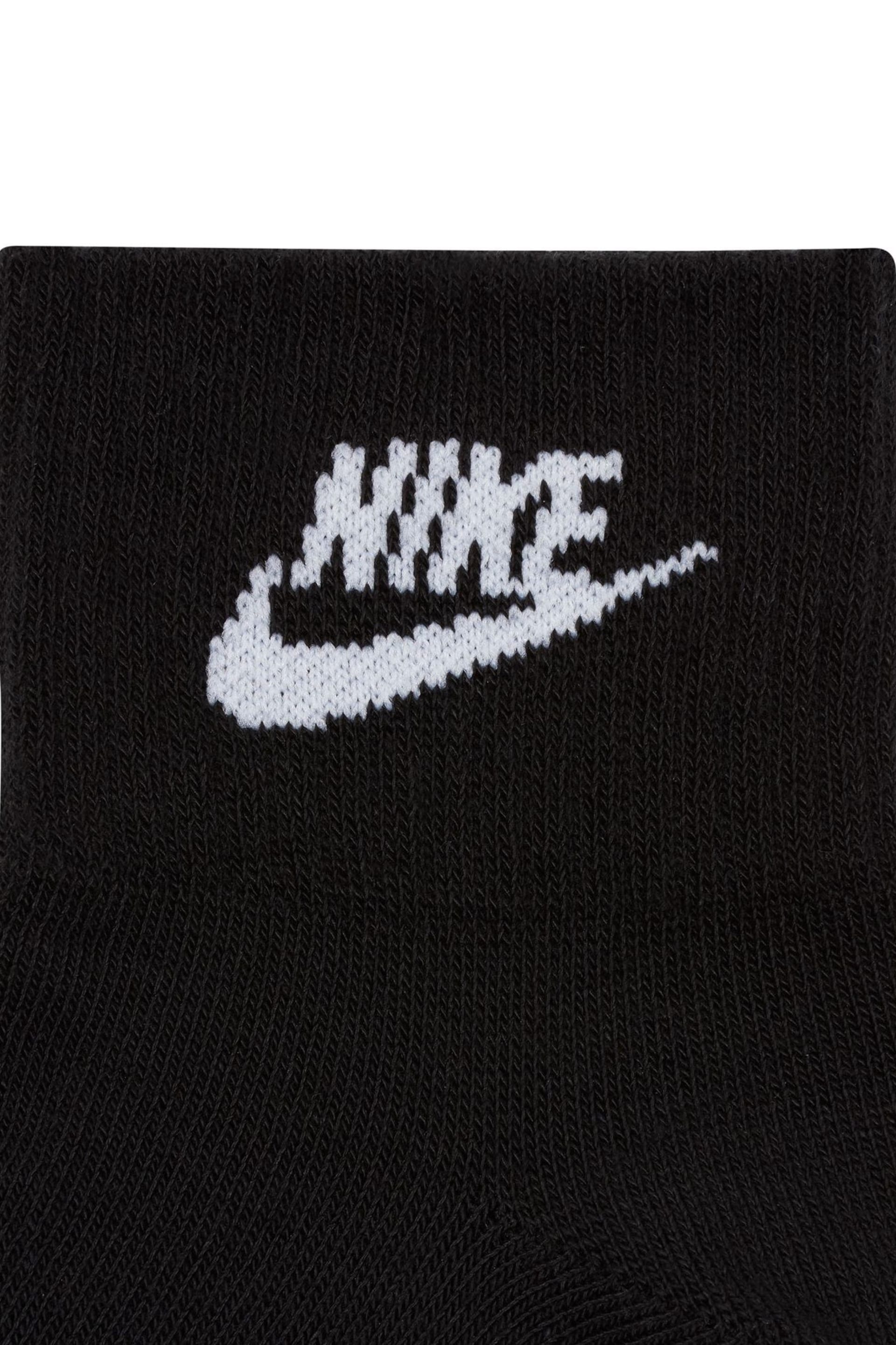 Nike Black Everyday Essentials Socks 3 Pack - Image 4 of 4