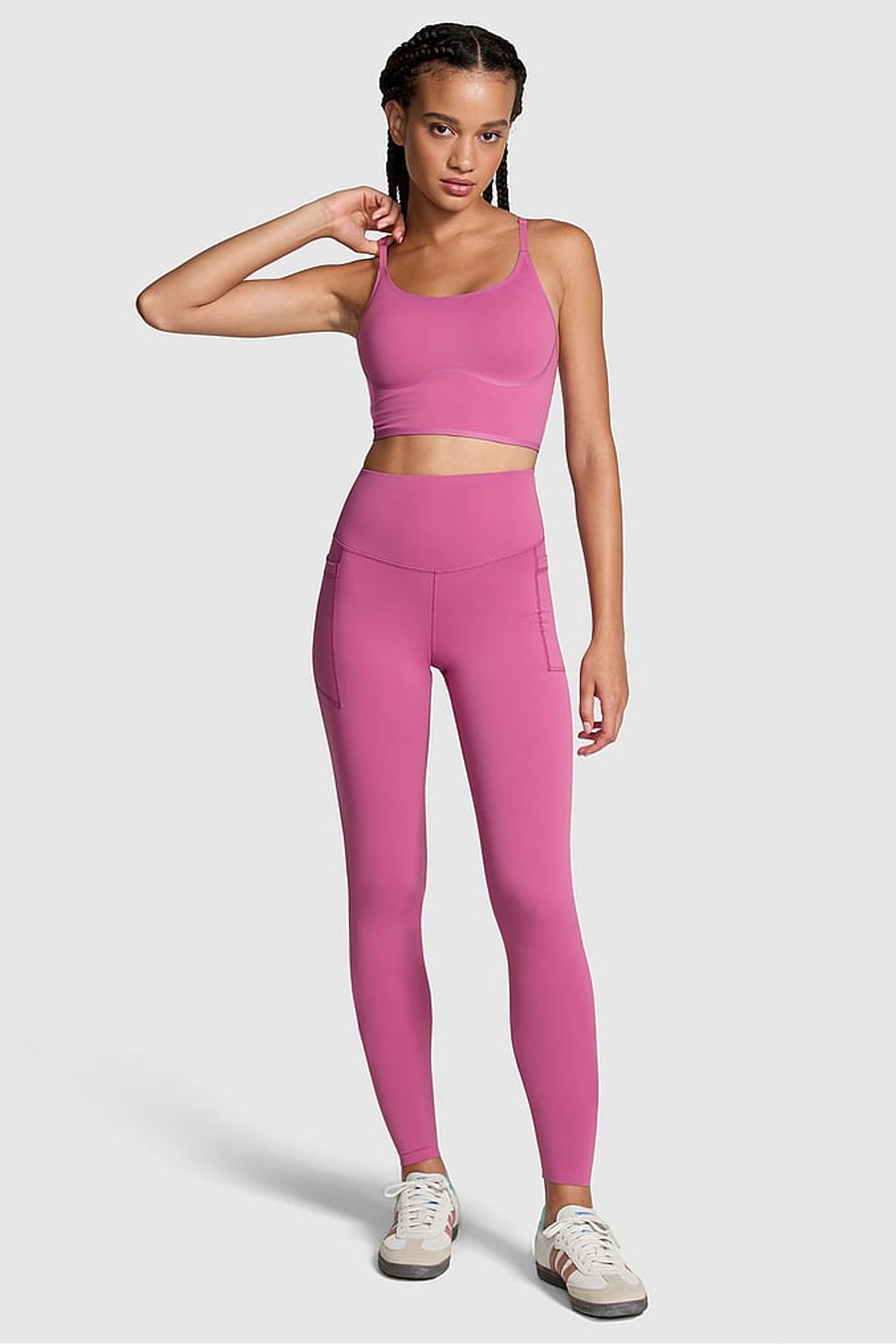 Buy Victoria s Secret PINK Pink Violet Relay Compression Leggings from the Next UK online shop