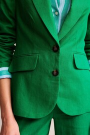 Boden Green Petite Marylebone Linen Blazer - Image 3 of 5