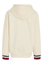 Tommy Hilfiger Cream Monogram Hoodie - Image 5 of 6