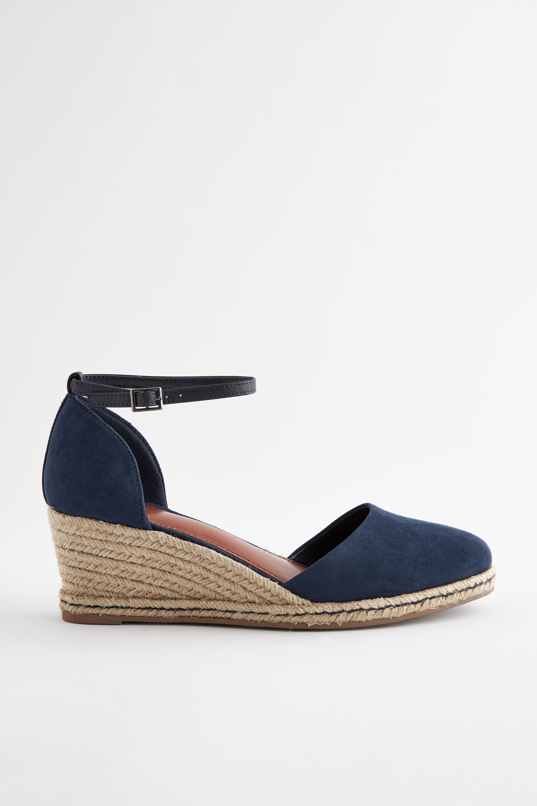 Blue closed toe wedges outlet