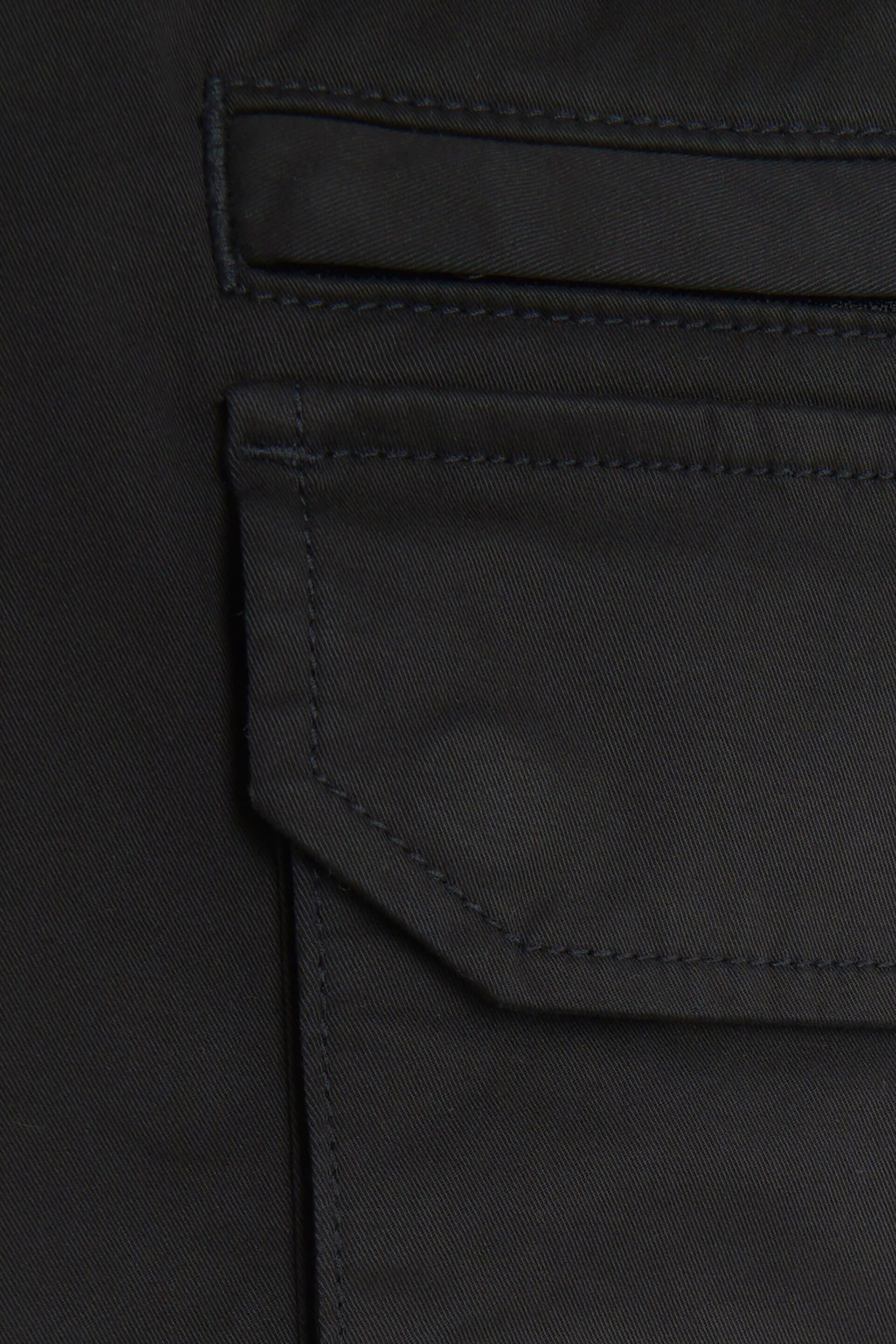 River Island Black Elasticated Cargo Trousers - Image 4 of 4