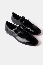 Mint Velvet Black Patent Ballet Pumps - Image 3 of 9