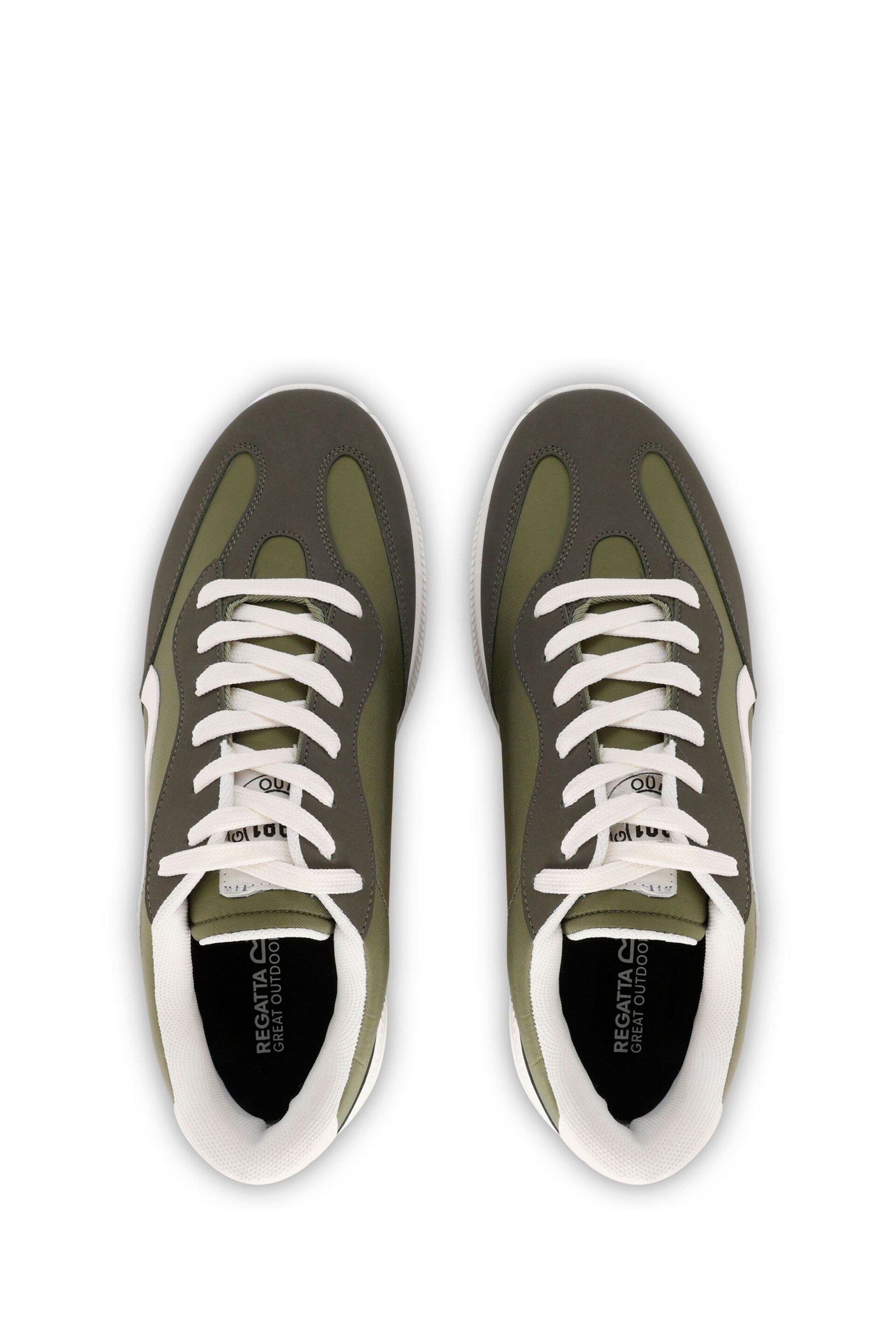 Regatta Green Marine Retro Trainers - Image 3 of 6