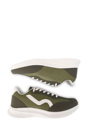 Regatta Green Marine Retro Trainers - Image 4 of 6