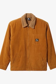 Quiksilver DNA Cord Sherpa Harrington Brown Jacket - 圖片 6，共 7