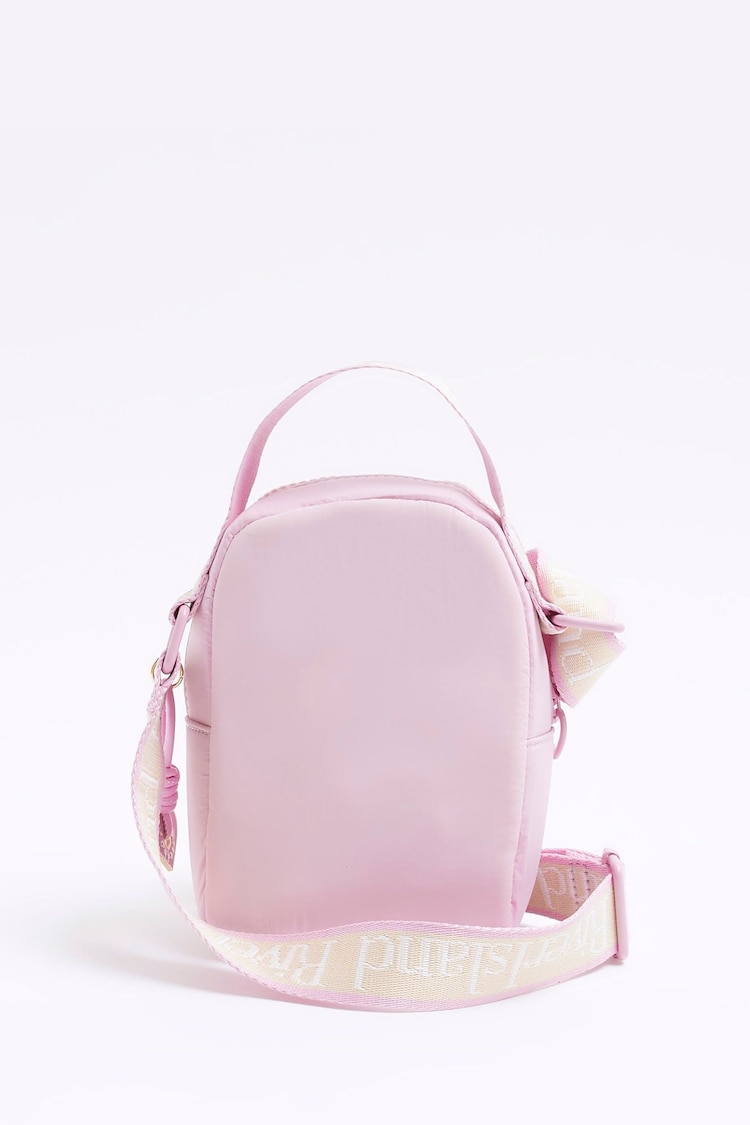 River Island Pink Girls Heart Pocket Nylon Festival Bag - Image 2 of 4