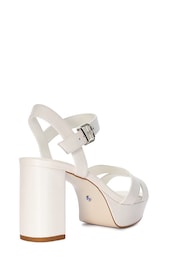Dune London Cream Made With Love Bridal Platform Sandals - Image 4 of 6