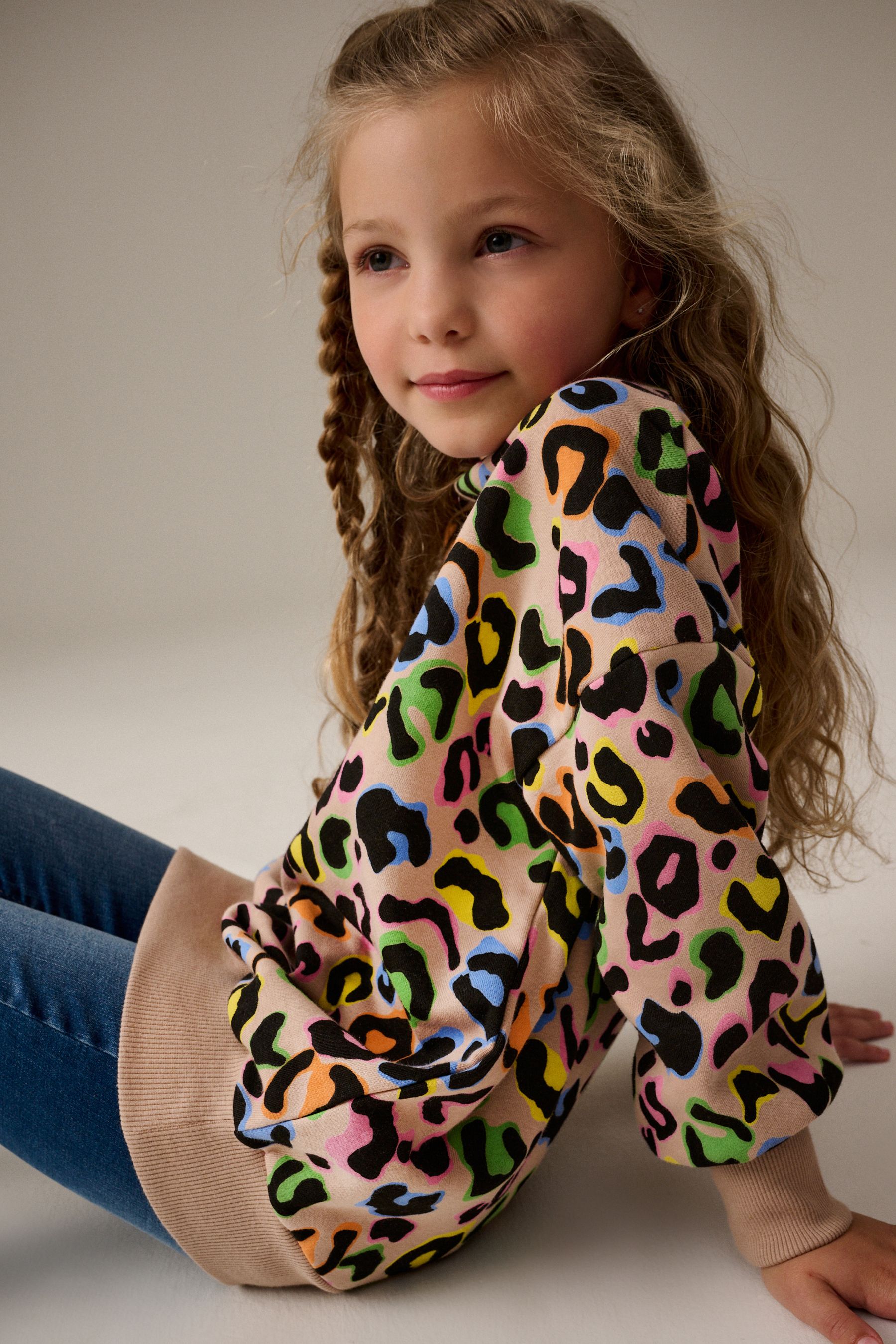 Girls rainbow sweatshirt discount