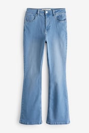 Simply Be Blue Kim High Waisted Super Stretch Flared Jeans - Image 5 of 5