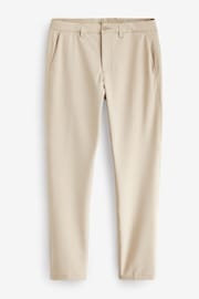 BOSS Cream Slim Fit Stretch Cotton Chino Trousers - Image 5 of 5